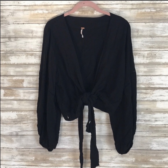 Free People Dream Girl Wrap Blouse Top - Picture 6 of 7